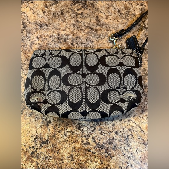 Coach black and gray wristlet - Picture 2 of 5